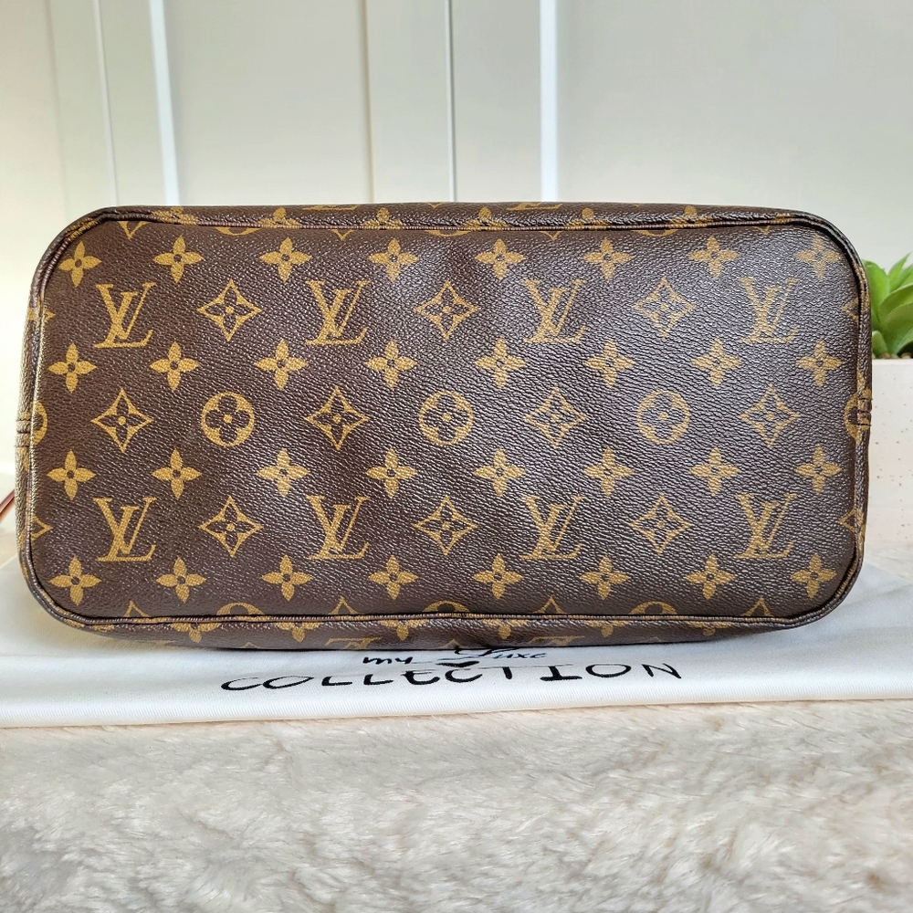 Louis Vuitton Neverfull MM Monogram "PEONY Hot Pink Interior" Tote Bag - Picture 17 of 17